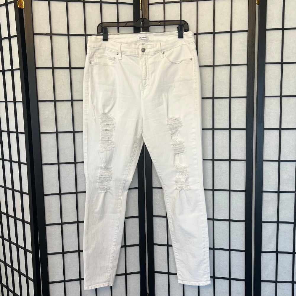 Good American Good Legs Skinny Ripped Jeans